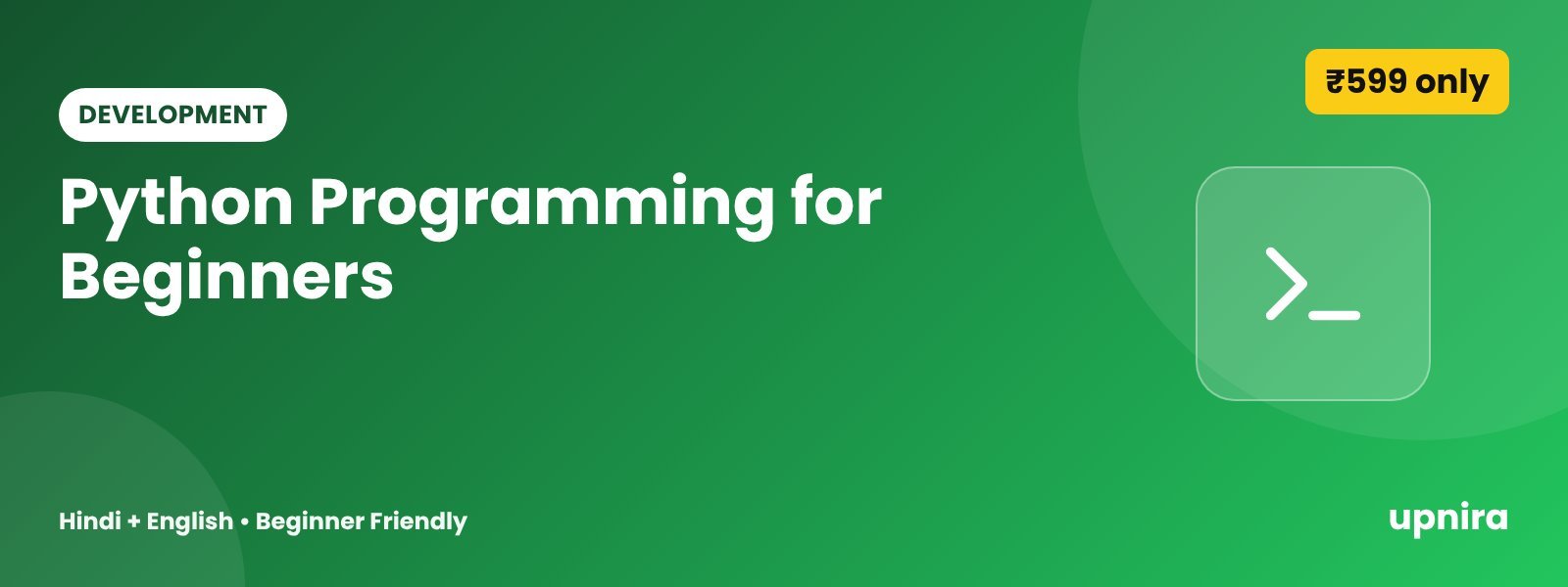Python Programming for Beginners